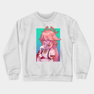 Yae Miko Fan Art Crewneck Sweatshirt